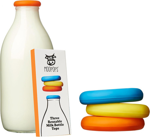 Reusable milk bottle tops - milk, –