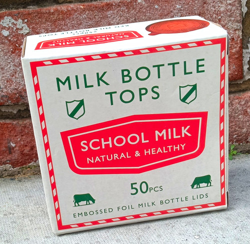 School milk embossed - embossed, foil