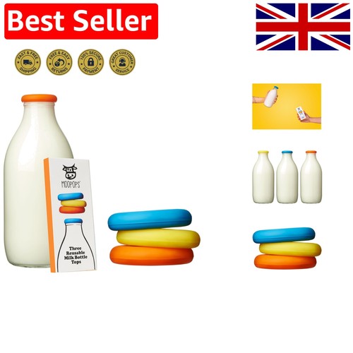 Reusable milk bottle tops - milk,
