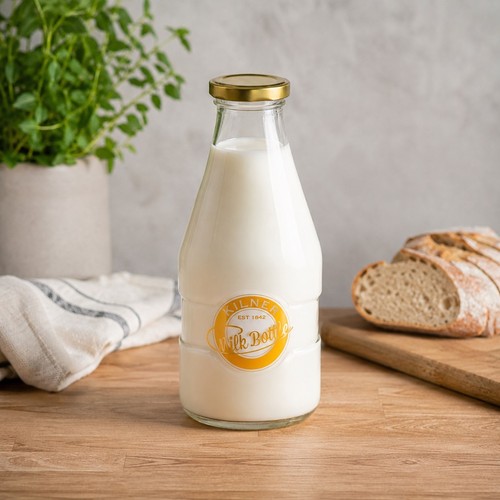 Kilner glass milk bottle - kilner,