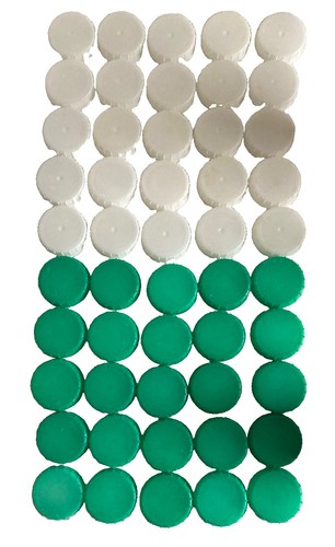 Milk bottle tops caps 25 - 50,