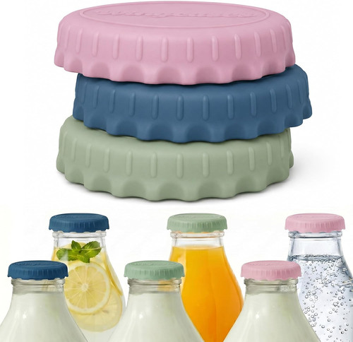 Milk bottle tops crown - crown, caps