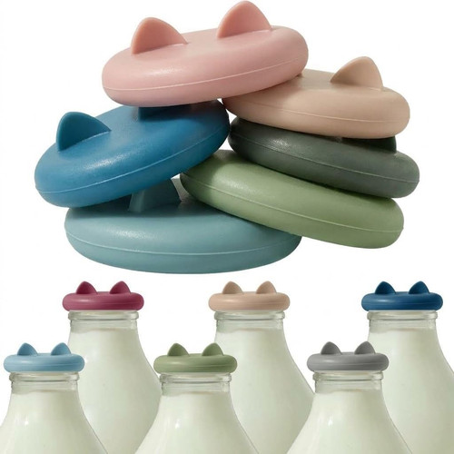Milk bottle tops one - milk, [one
