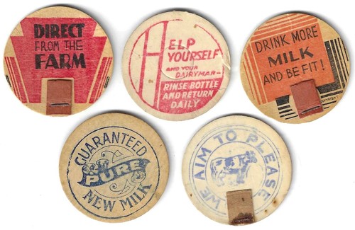 c.1930s cardboard milk bottle