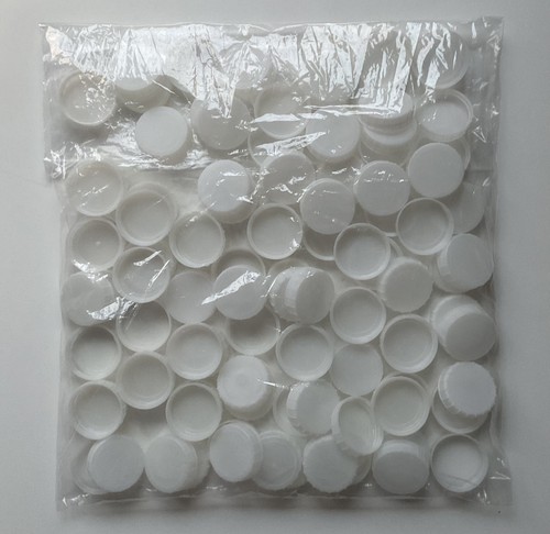 100 white plastic milk - 100,
