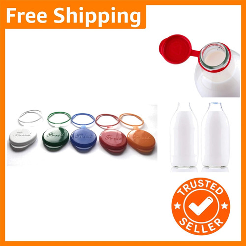 Reusable milk bottle caps 5 - bottle,