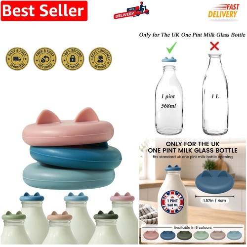 Milk bottle tops one - milk,