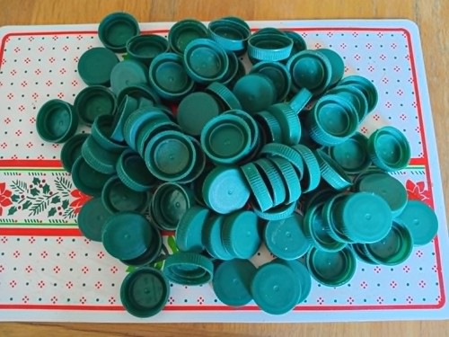 100 dark green - milk, bottle