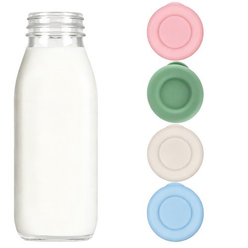 16pcs milk bottle - tops, one