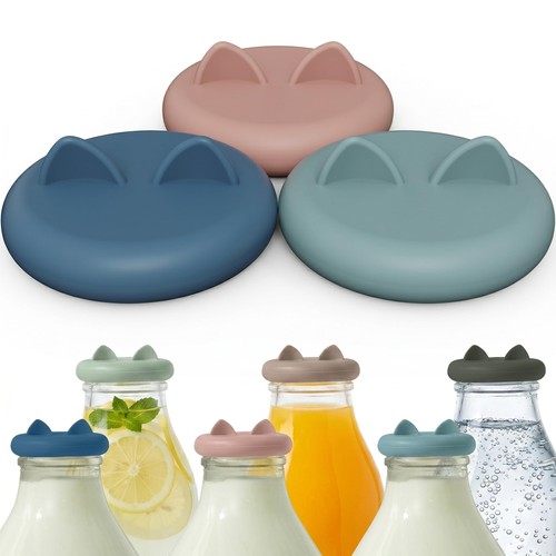 Milk bottle tops one - milk,