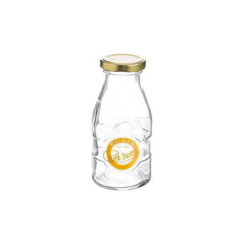 Glass milk bottle twist top - milk,